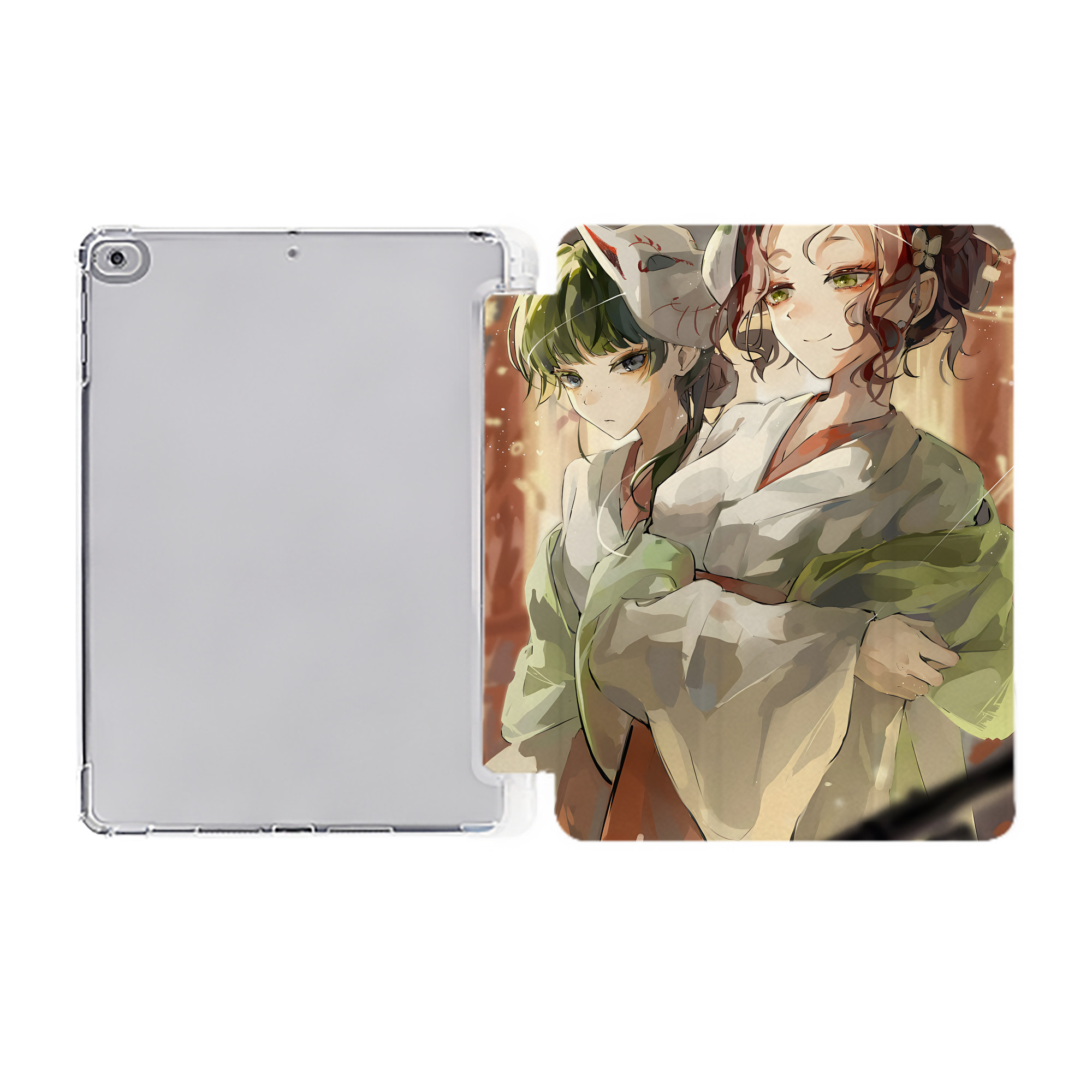 （画像用） 薬屋のひとりごと The Apothecary Diaries IPad ケース ペン収納付き 三つ折りスタンド PUレザー×シリコン 対応機種9.5/10.5/10.9インチ